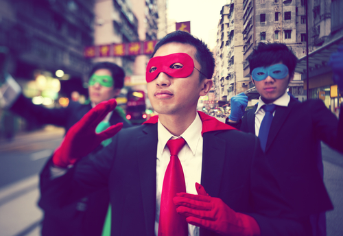 Superheroes in Hong Kong