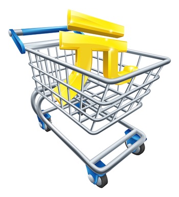 Yuan Renminbi shopping cart