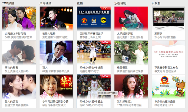 Letv.com screenshot